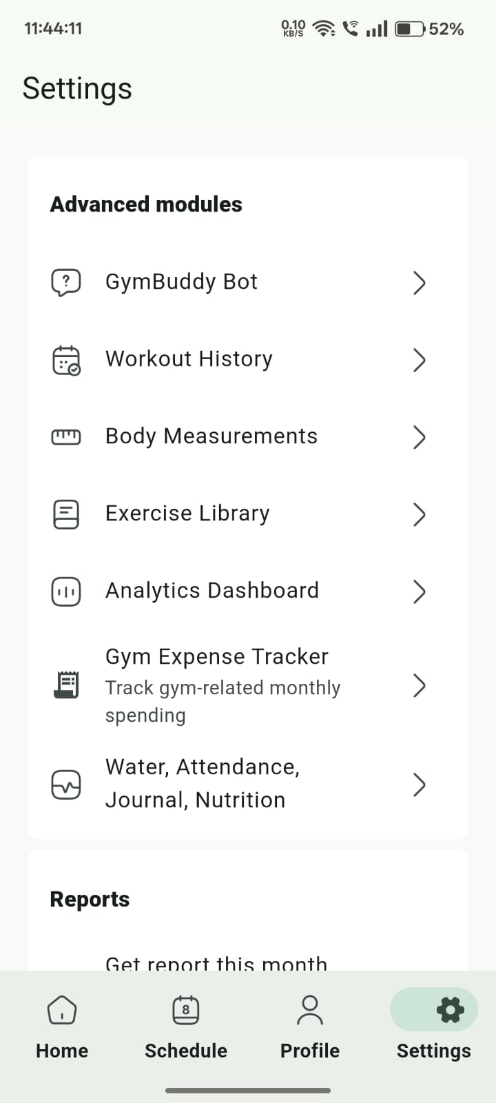 AI Coach Interface